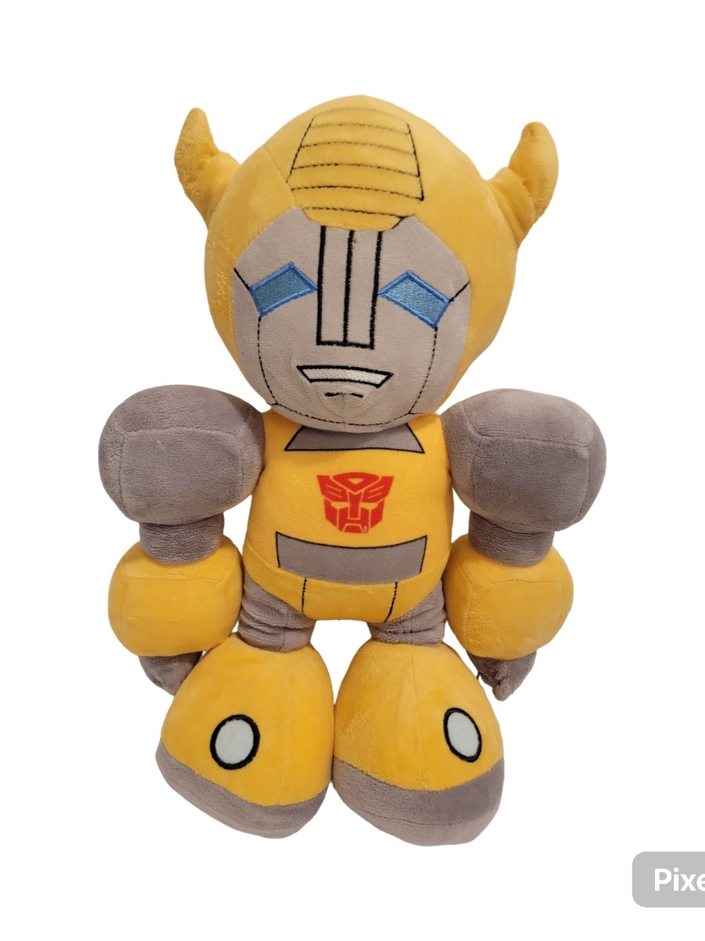 Hasbro Yellow and Gray Bumblebee Plush - Transformers Autobot Plushie
